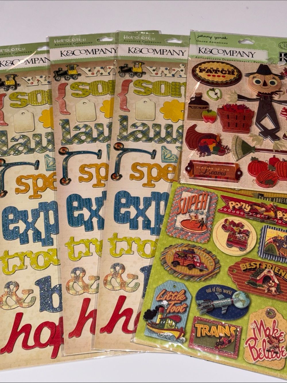 K & COMPANY STICKERS K&Company Scrapbook Cardstock Stickers Fall Childhood